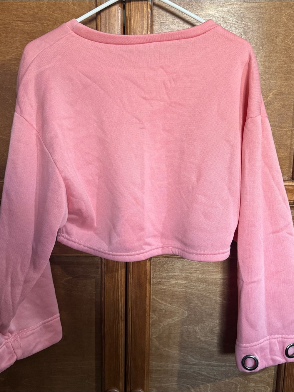 Light Pink Cropped Sweatshirt - Size S - Picture 3 of 4